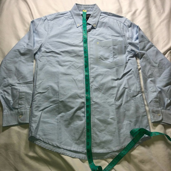 Hurley Button Down Oxford Blue‎ Shirt Size Small - Picture 5 of 7